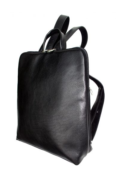 Preview: City-Rucksack aus Leder DIN A4, Classic CARO RR 3