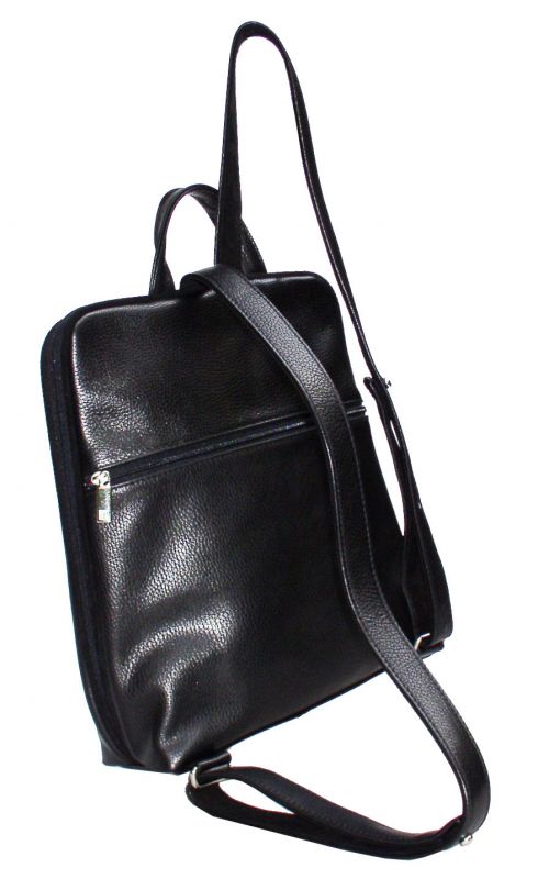 City-Rucksack aus Leder DIN A4, Classic CARO RR 3