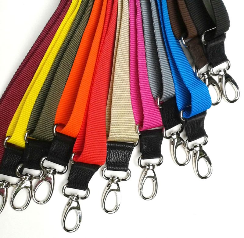 Taschenriemen aus Gurtband in verschiedenen Farben